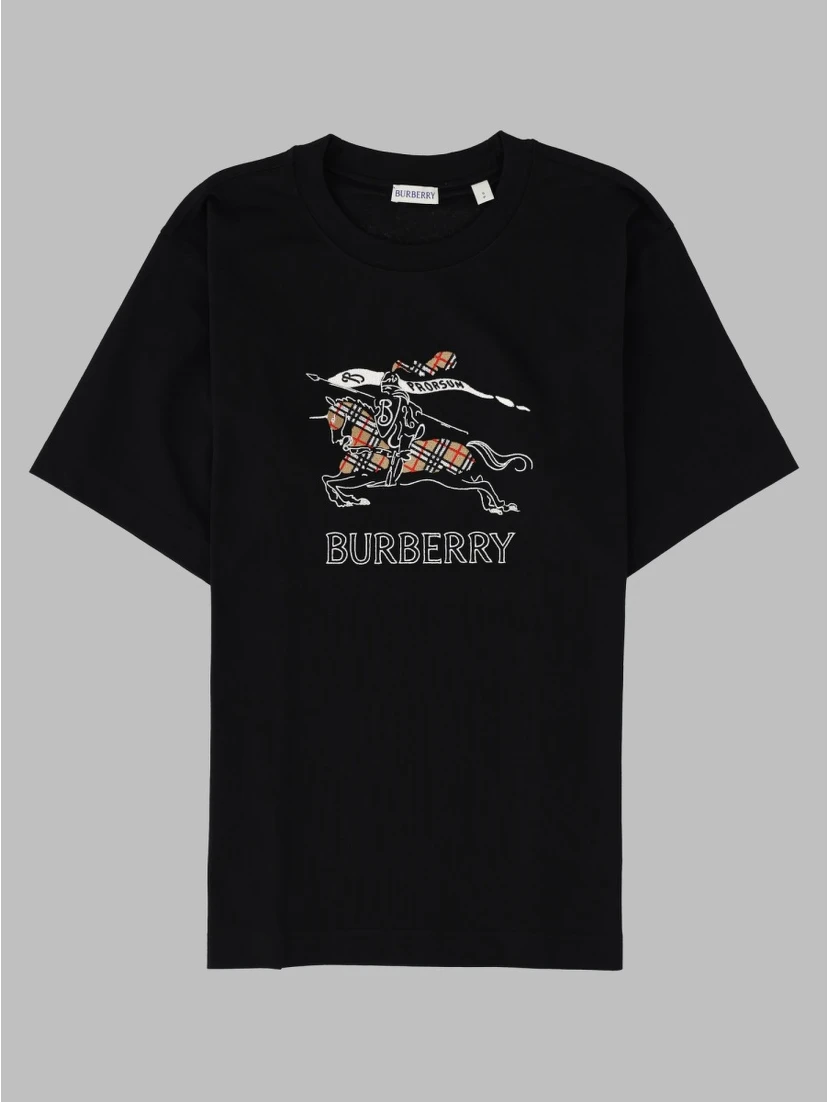 T-shirt in cotone con Knight Check