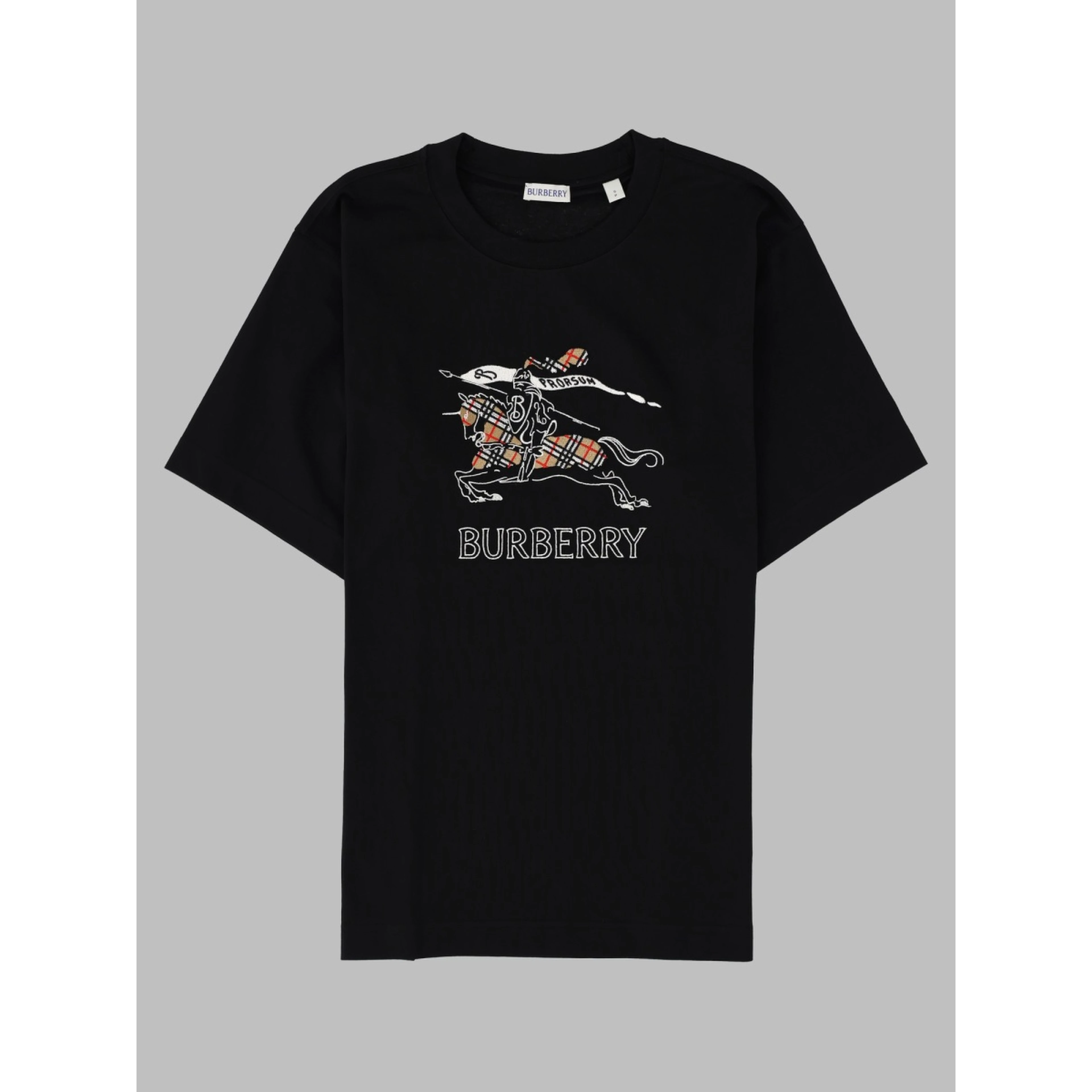 T-shirt in cotone con Knight Check