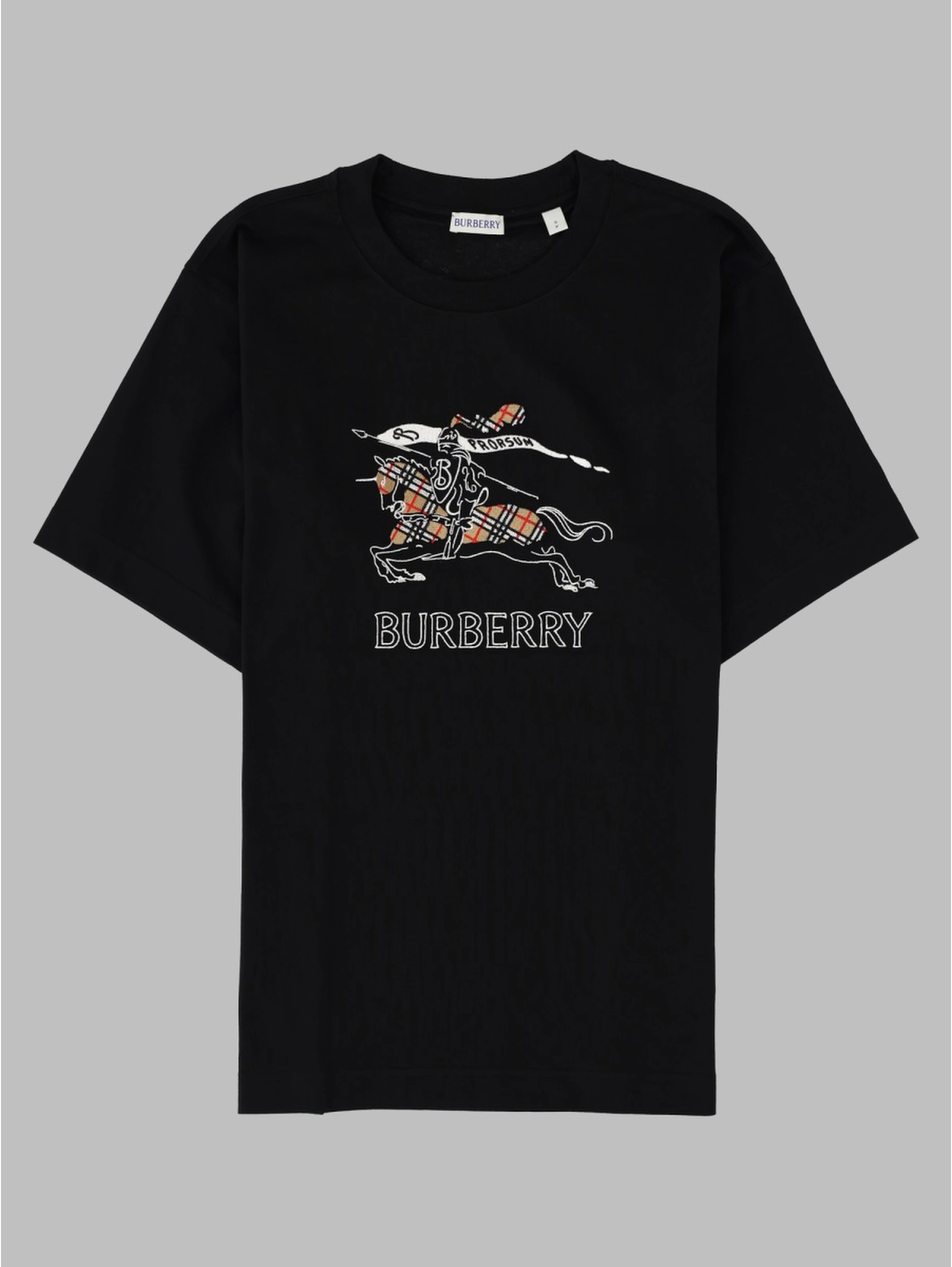 T-shirt in cotone con Knight Check