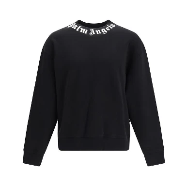 Black Cotton Sweatshirt