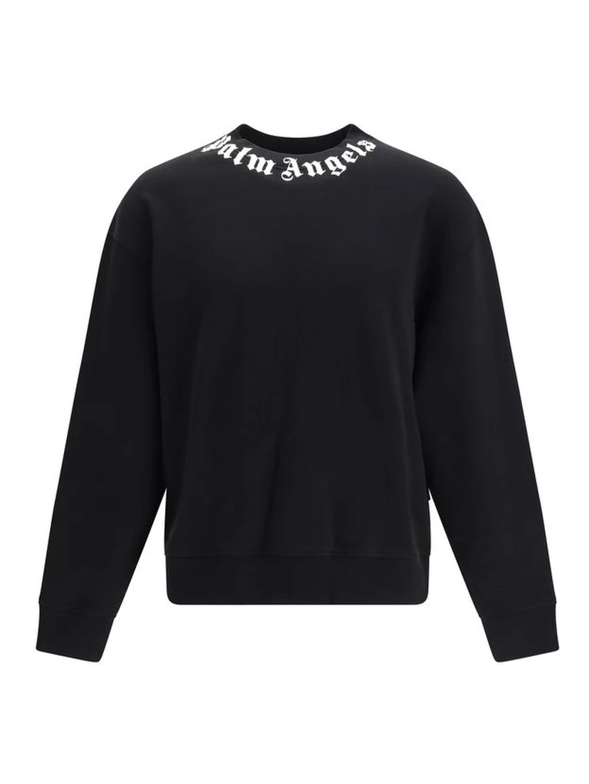 Black Cotton Sweatshirt