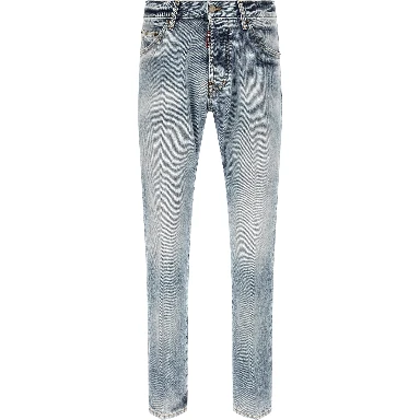 Blue Cotton Jeans Denim