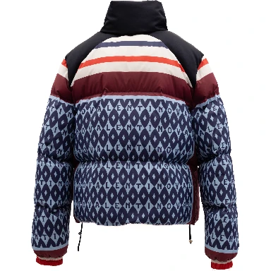 Women Wool Coat in Burgundy