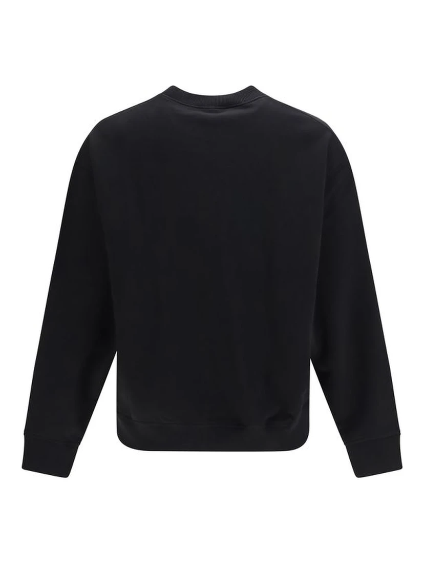 Black Cotton Sweatshirt