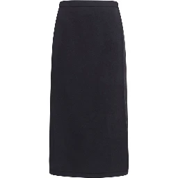 Black Wool Oves Aries Midi Skirt