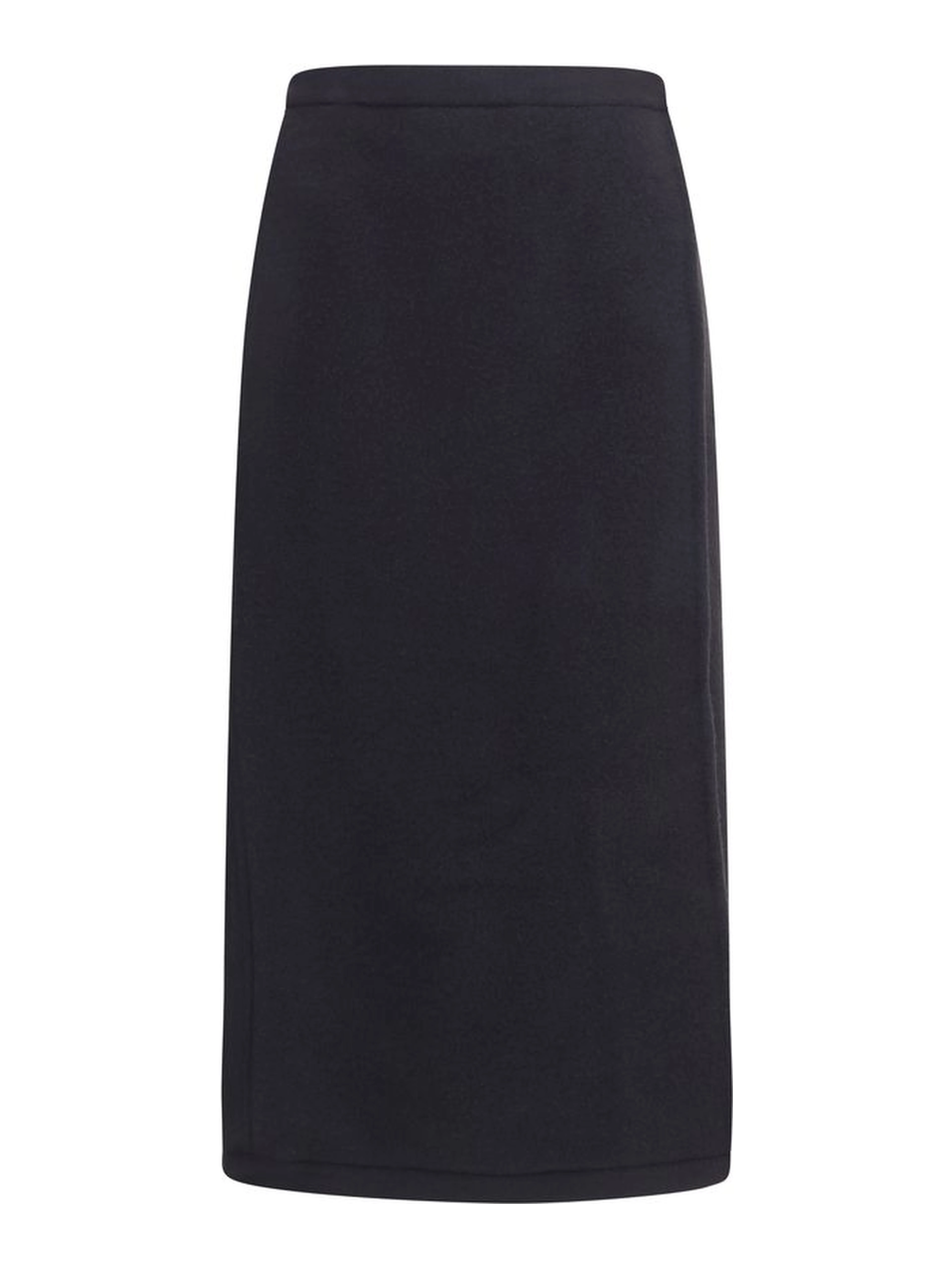 Black Wool Oves Aries Midi Skirt