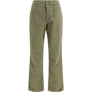 Bicolor Cotton Casual Pants
