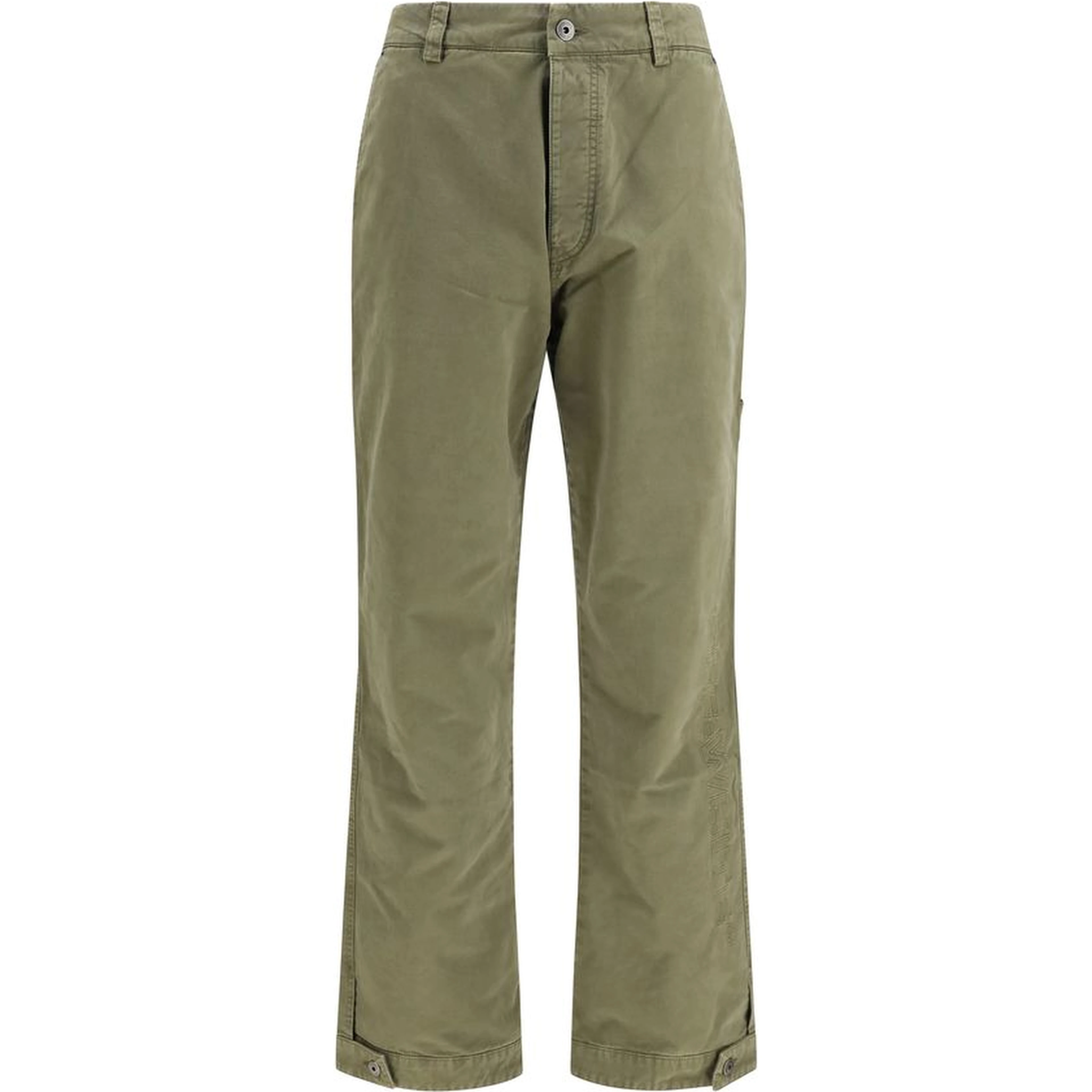 Bicolor Cotton Casual Pants