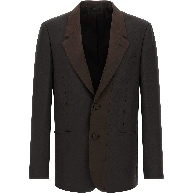Brown Polyester Blazer