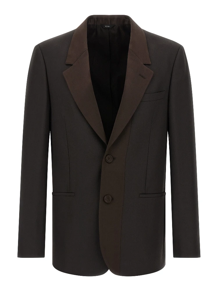 Brown Polyester Blazer