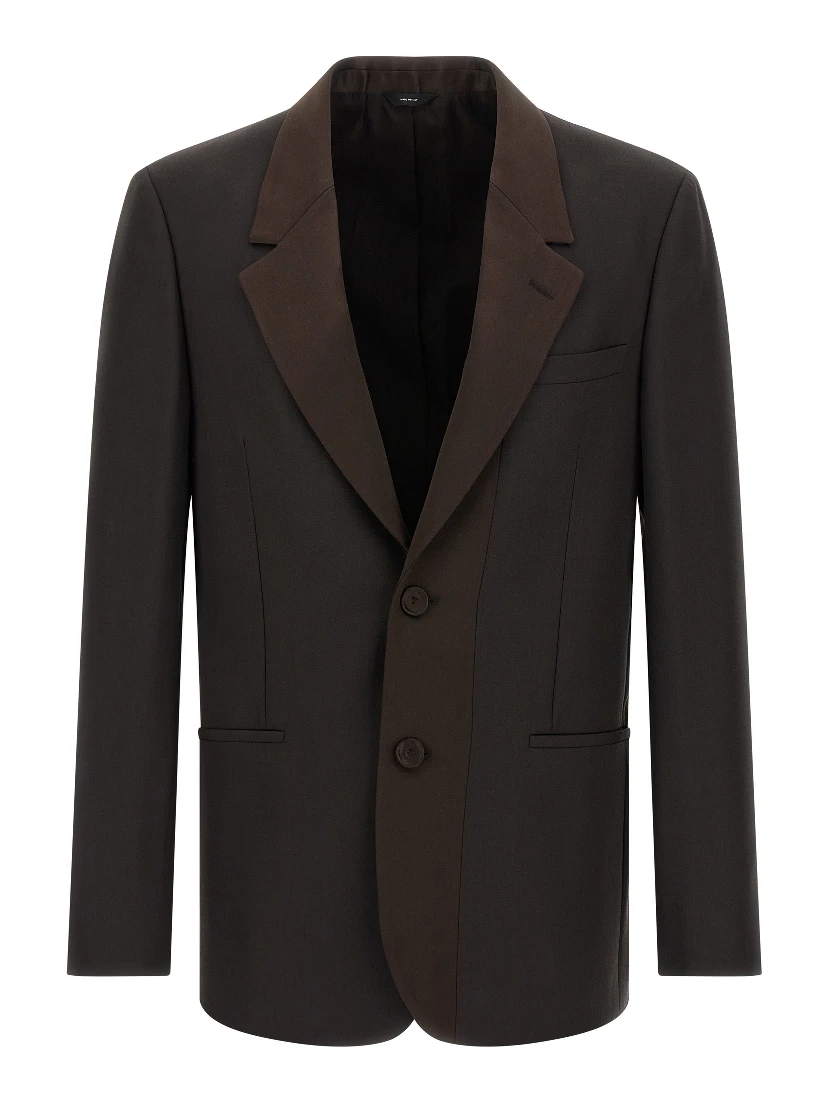Brown Polyester Blazer