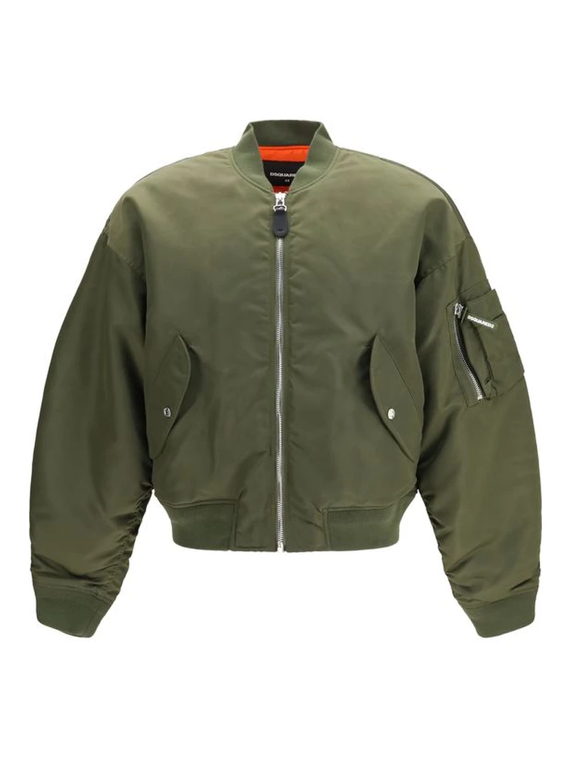Bicolor Nylon Bomber