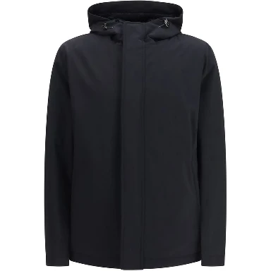 Black Polyester Shell Jacket