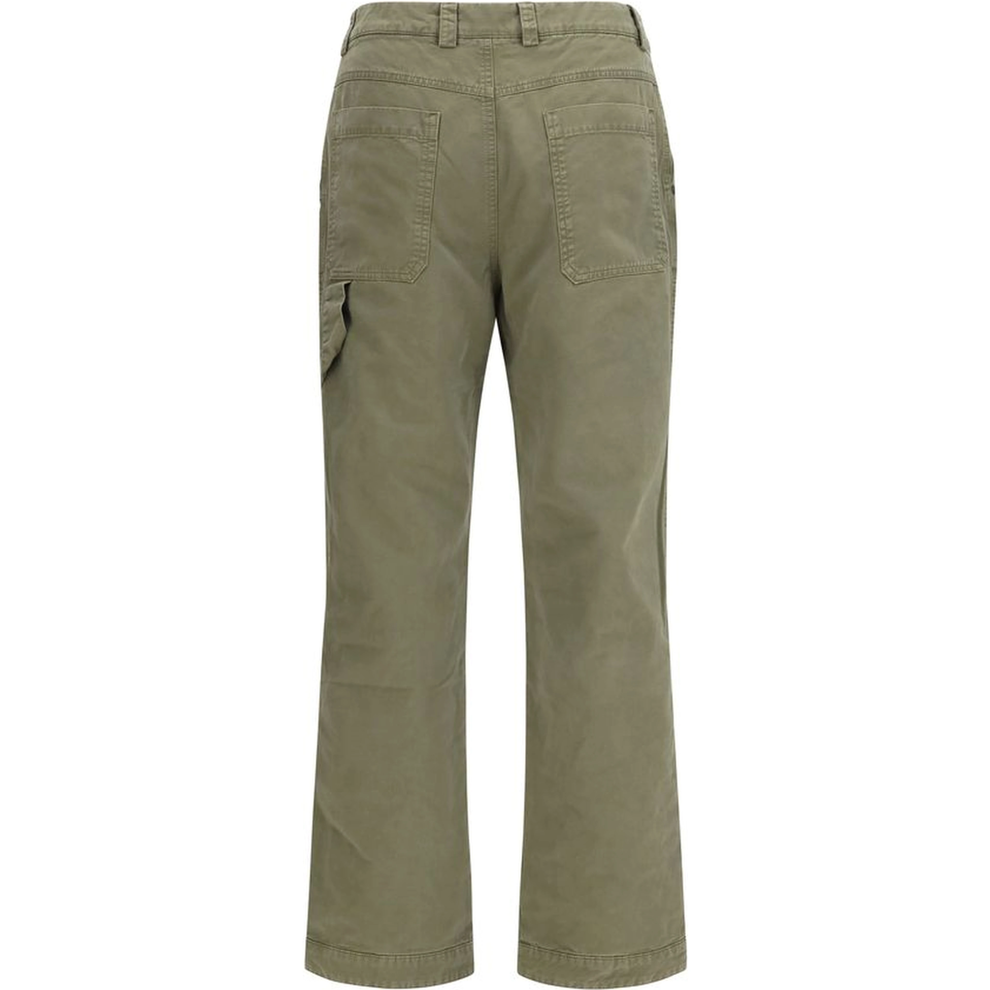 Bicolor Cotton Casual Pants