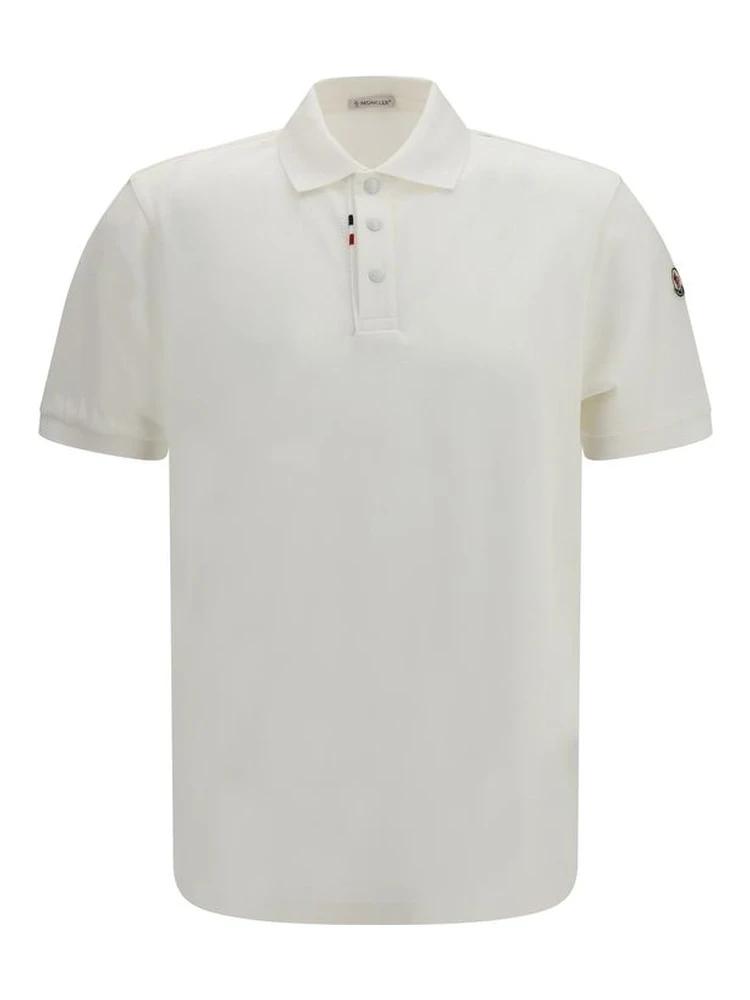 White Cotton Polo Shirt