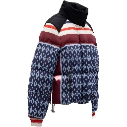 Women Wool Coat in Burgundy