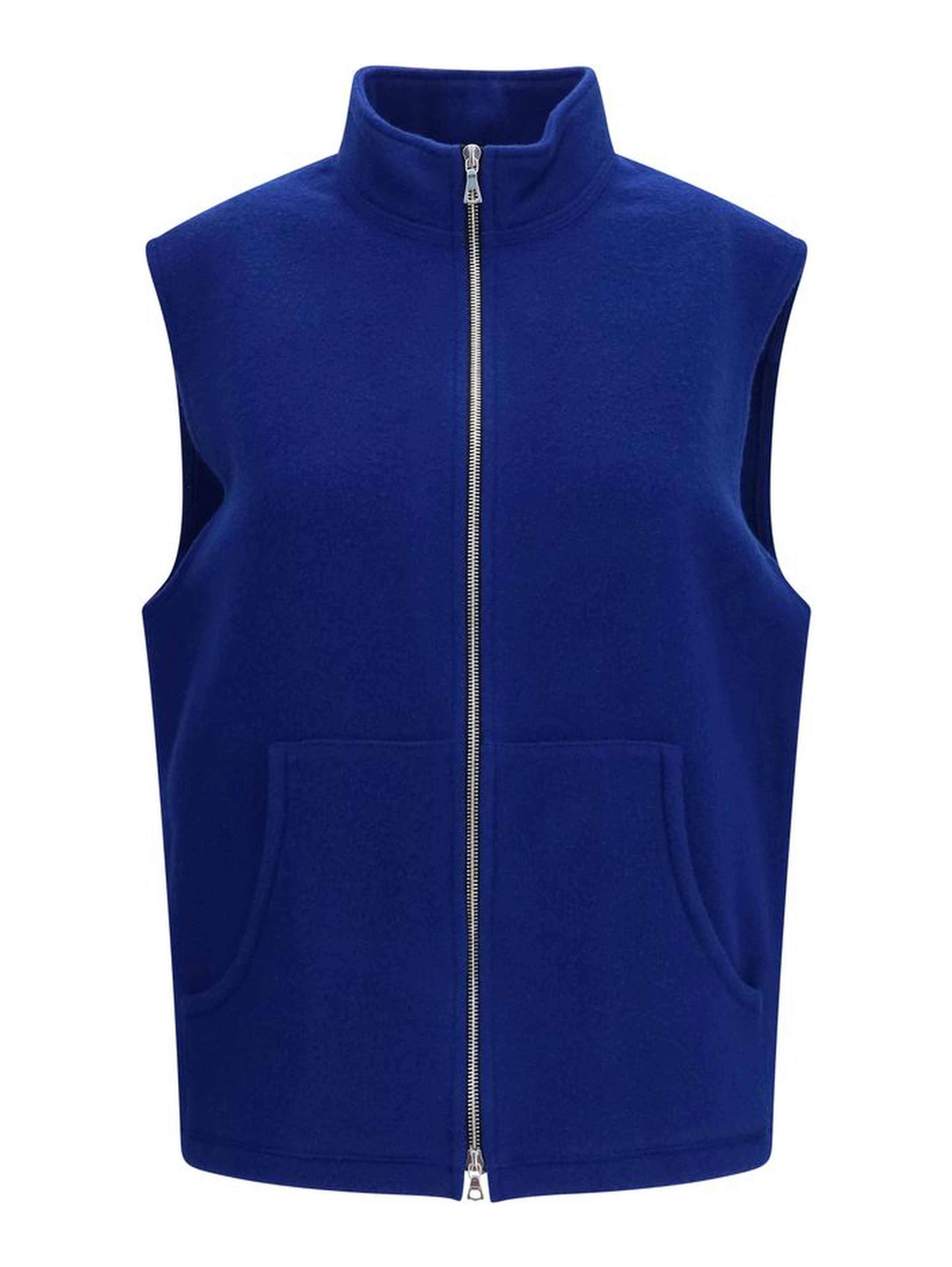 Blue Wool Oves Aries Sleeveless Jacket
