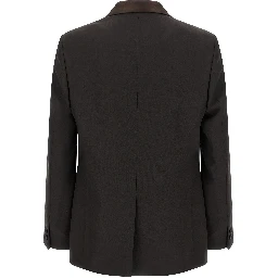 Brown Polyester Blazer