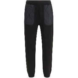 Black Cotton Athletic Pants