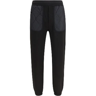Black Cotton Athletic Pants