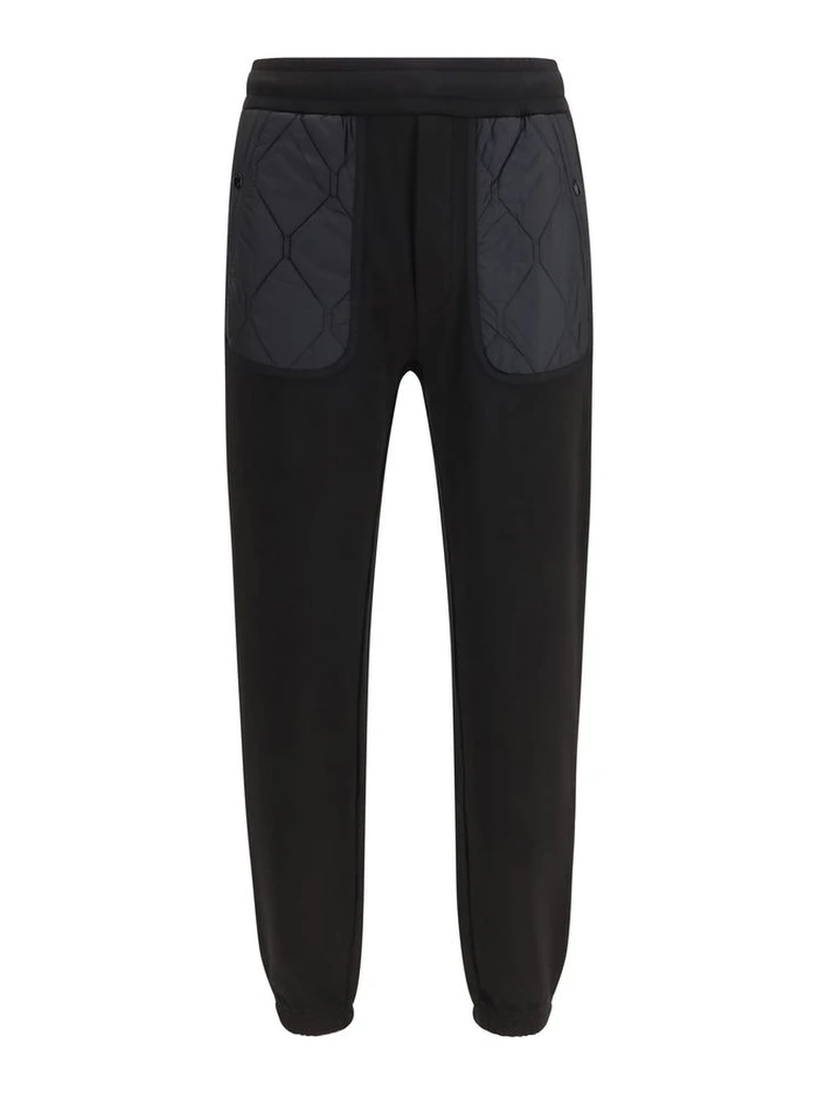 Black Cotton Athletic Pants