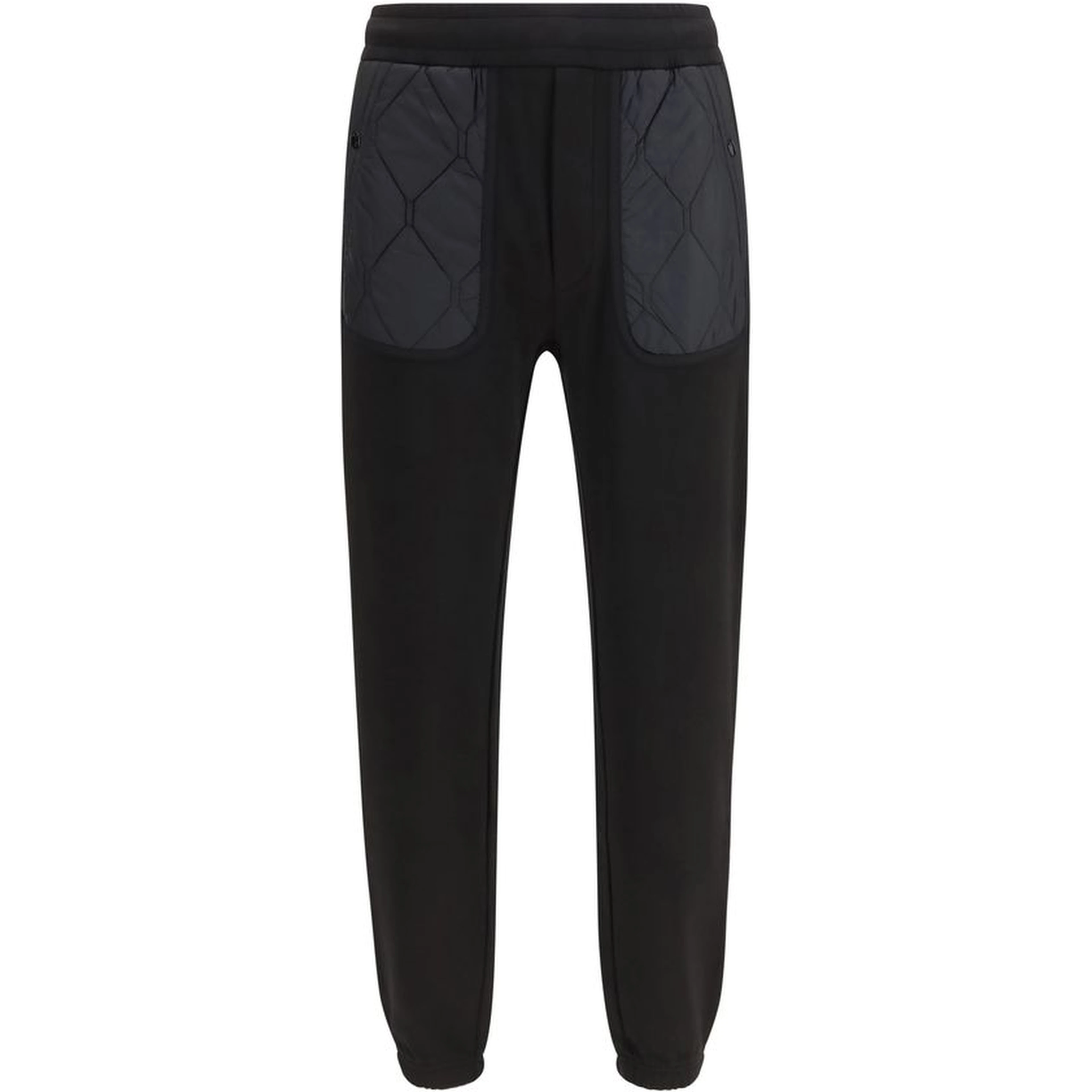 Black Cotton Athletic Pants