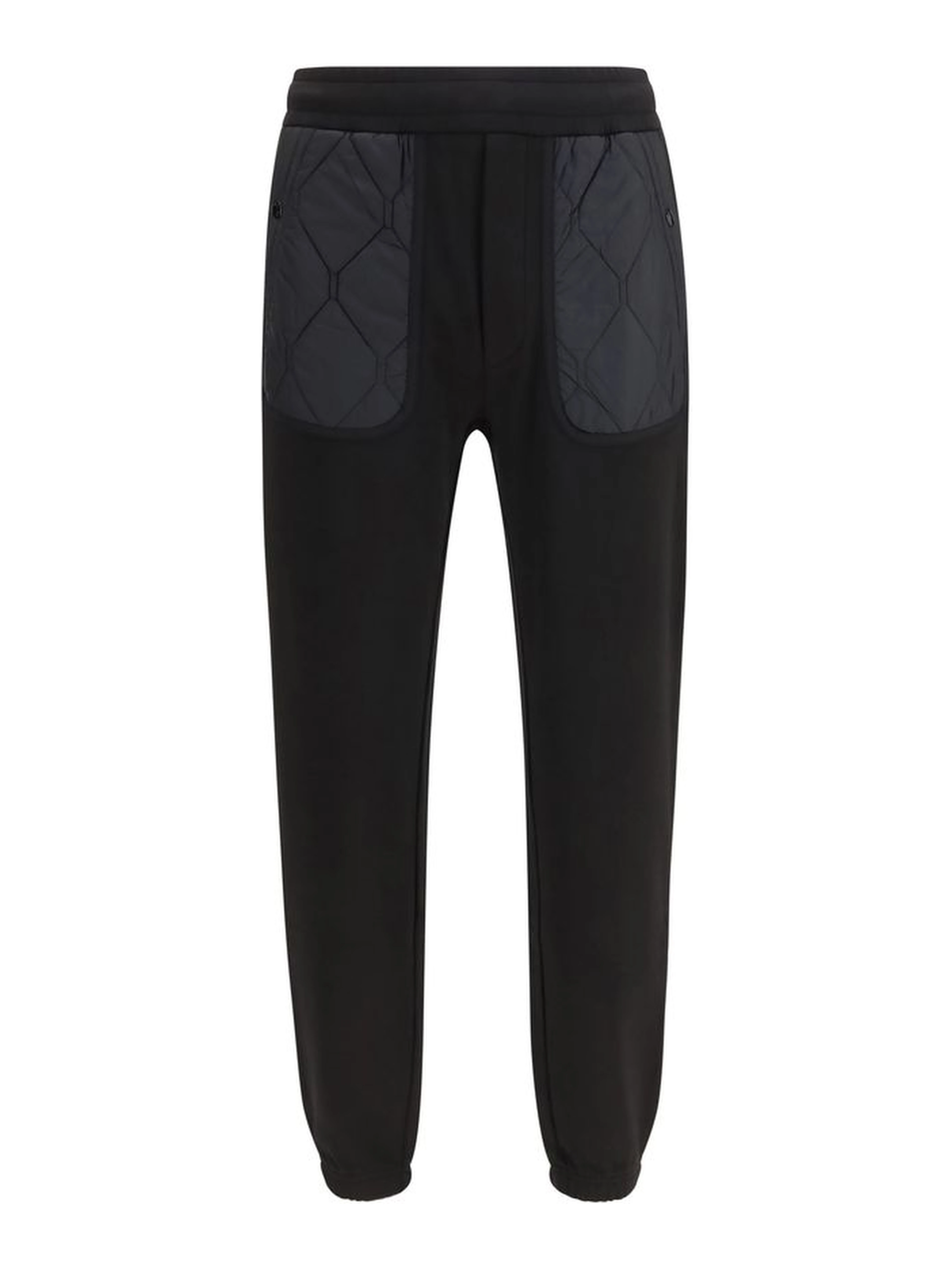 Black Cotton Athletic Pants