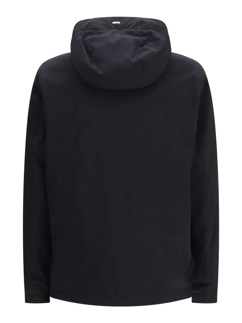 Black Polyester Shell Jacket