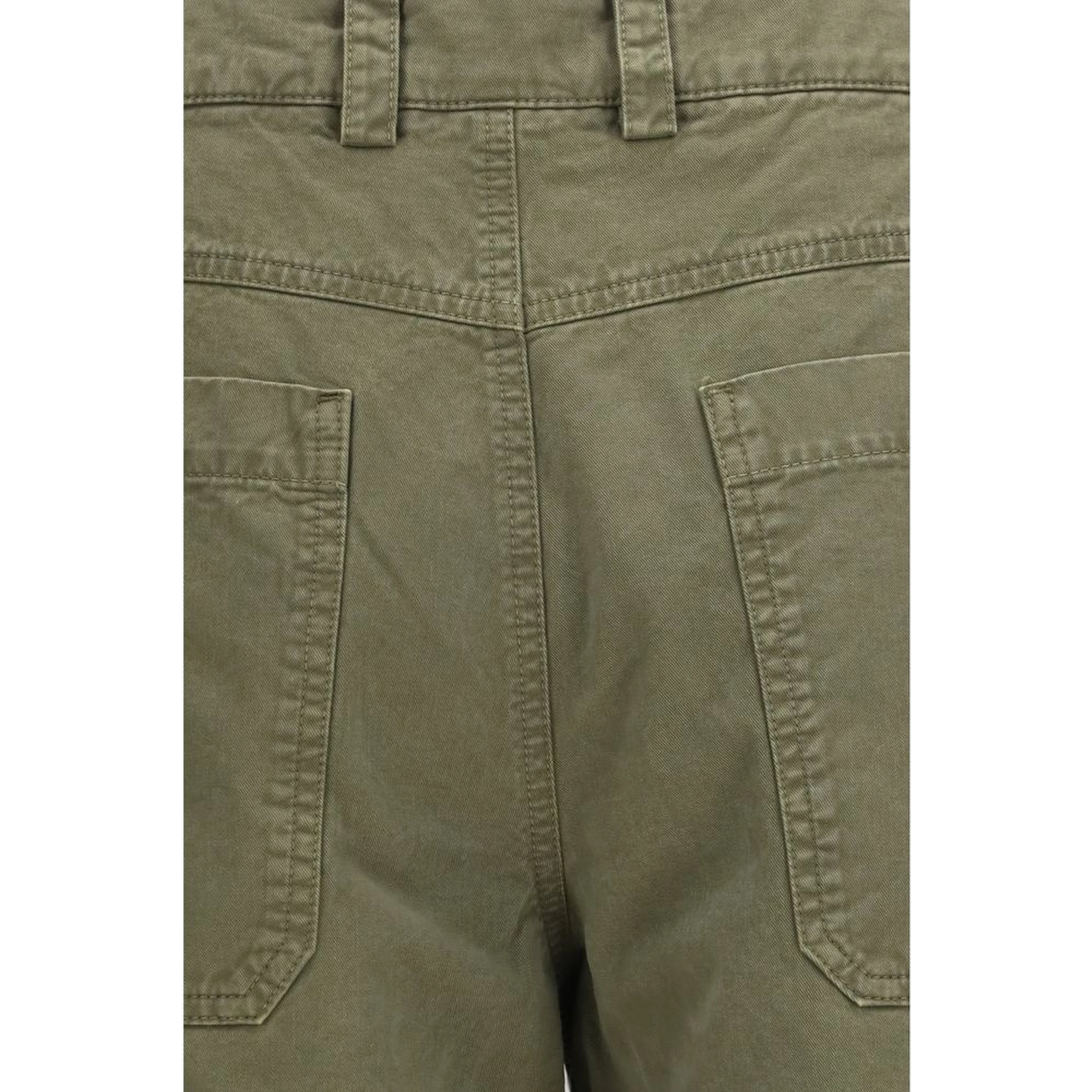 Bicolor Cotton Casual Pants