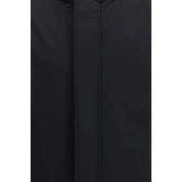 Black Polyester Shell Jacket