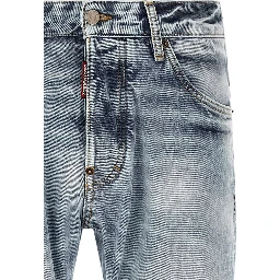 Blue Cotton Jeans Denim