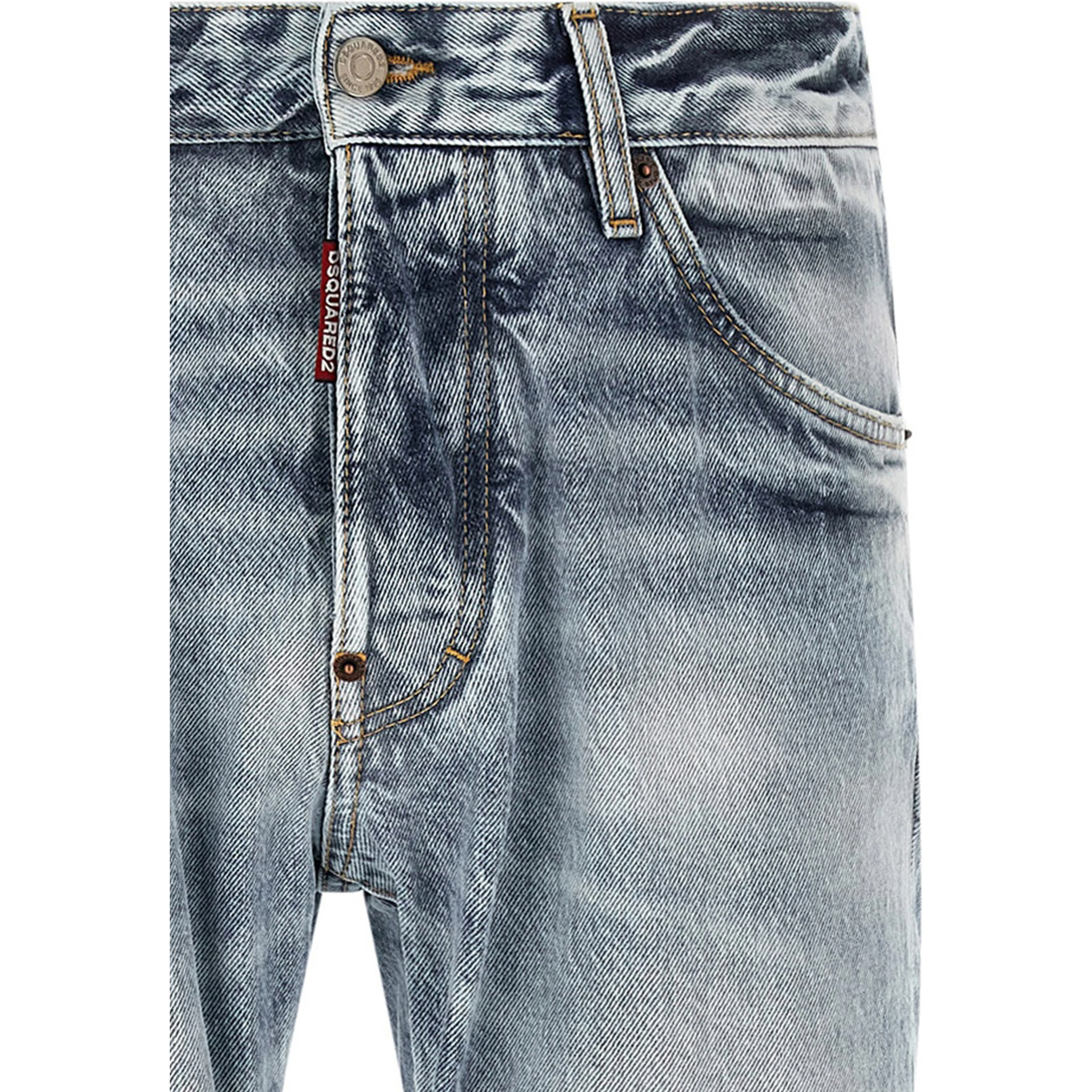 Blue Cotton Jeans Denim