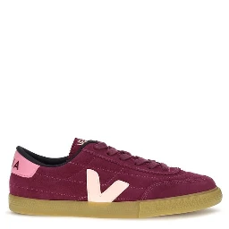 Purple Suede Leather Sneakers