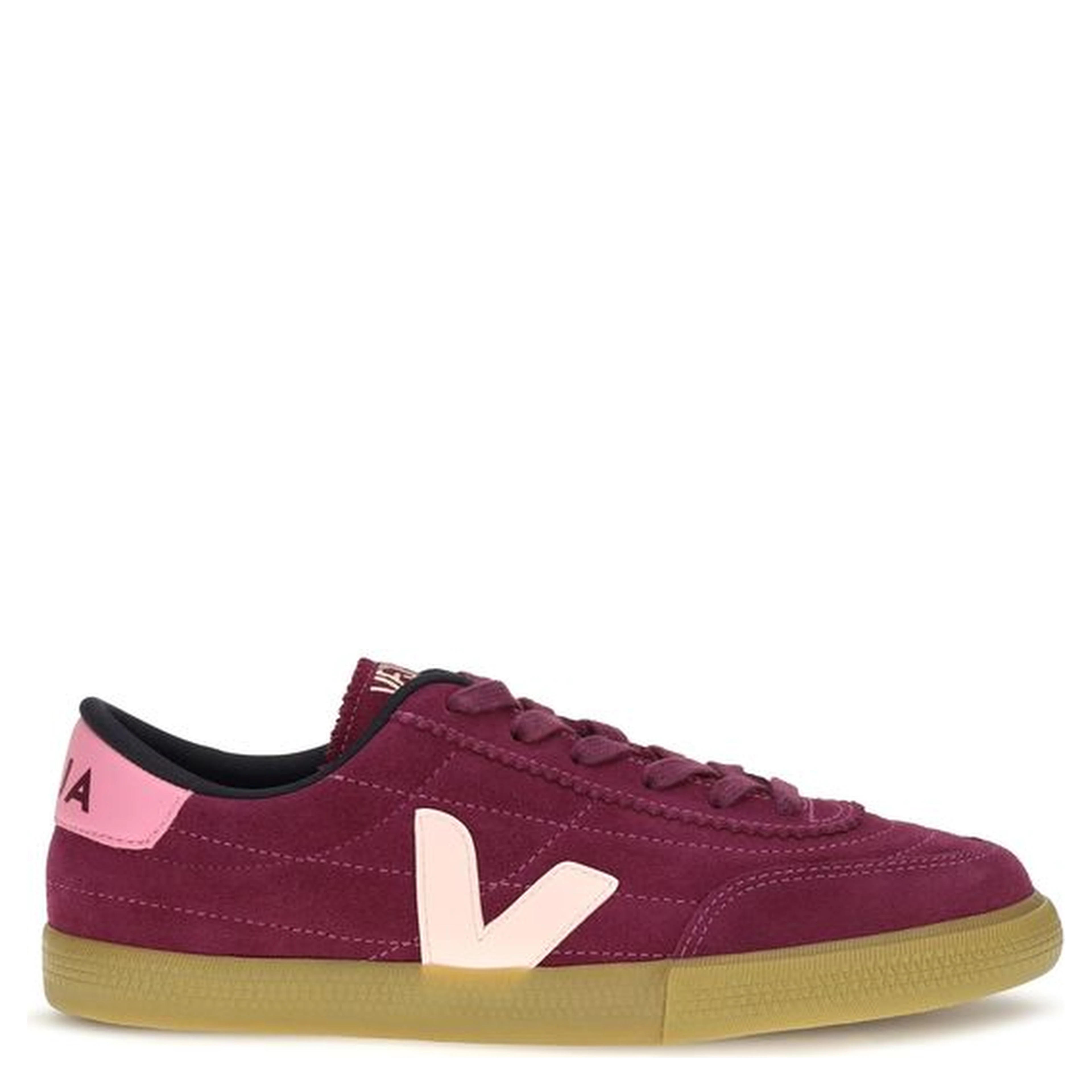 Purple Suede Leather Sneakers