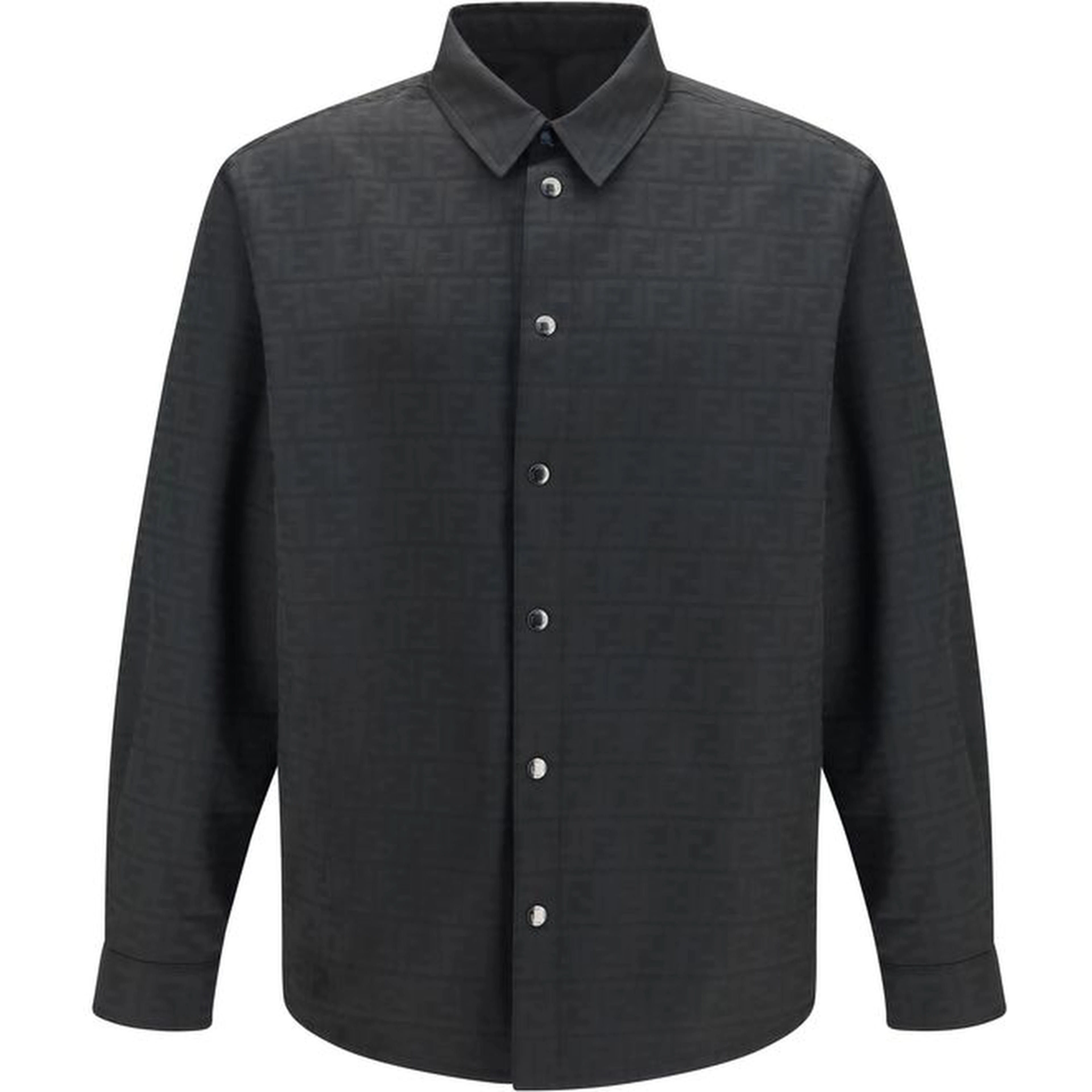 Black Polyester Pattern Shirt