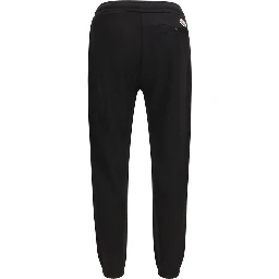 Black Cotton Athletic Pants