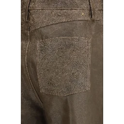 Brown Leather Pants