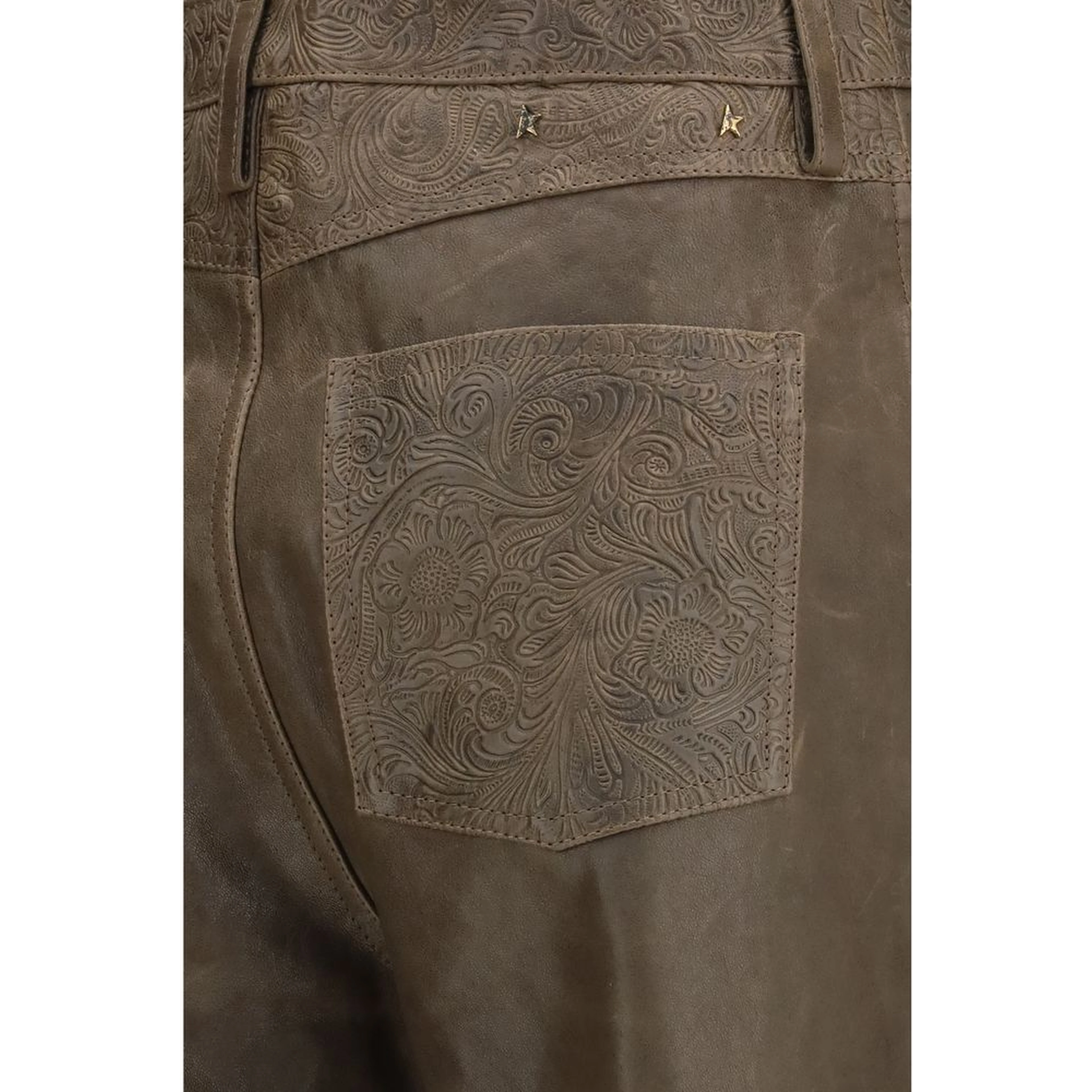 Brown Leather Pants
