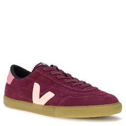 Purple Suede Leather Sneakers