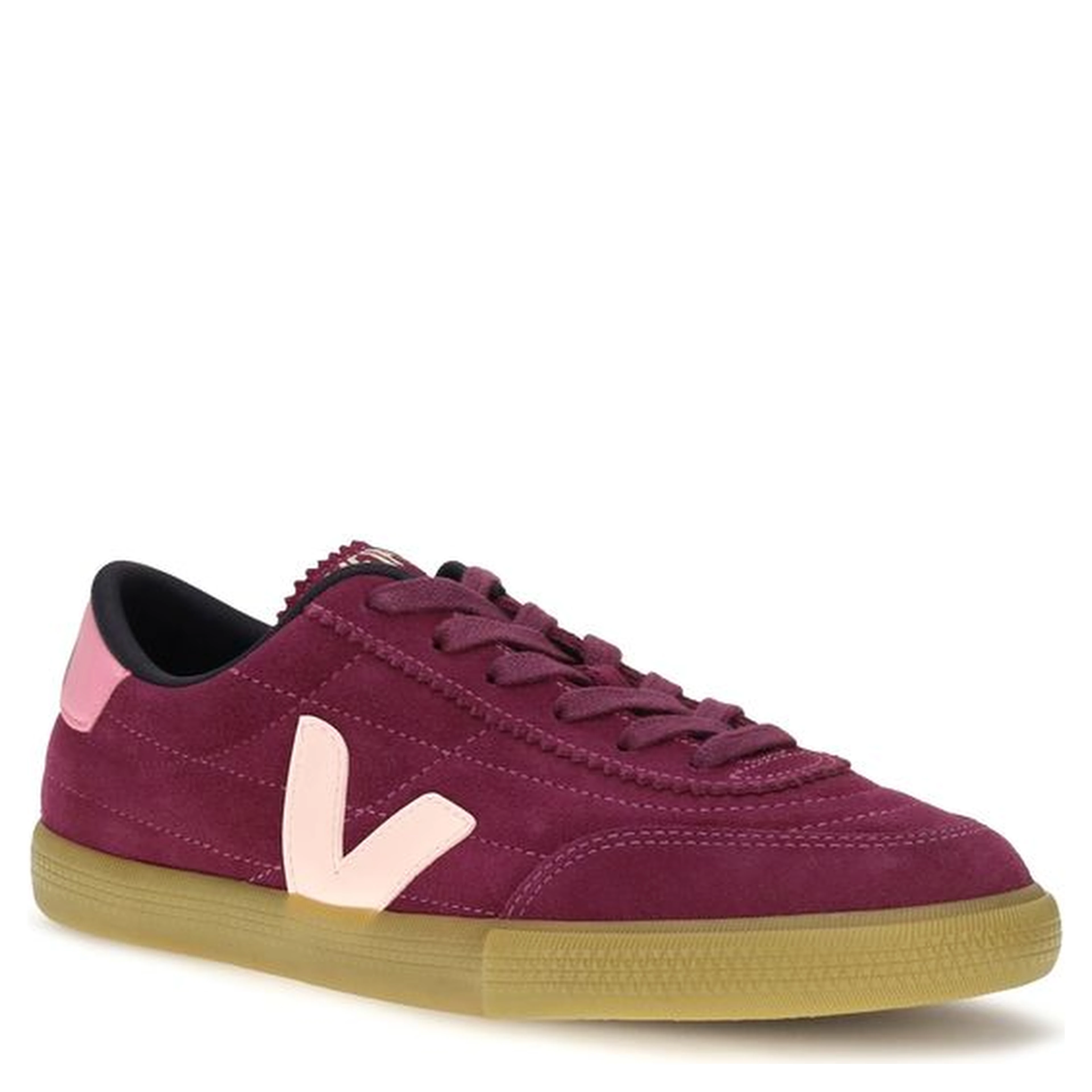 Purple Suede Leather Sneakers