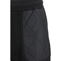 Black Cotton Athletic Pants