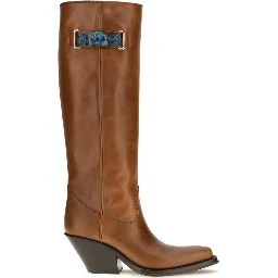 Brown Calf Leather Bos Taurus Over The Knee