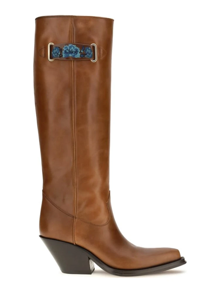 Brown Calf Leather Bos Taurus Over The Knee