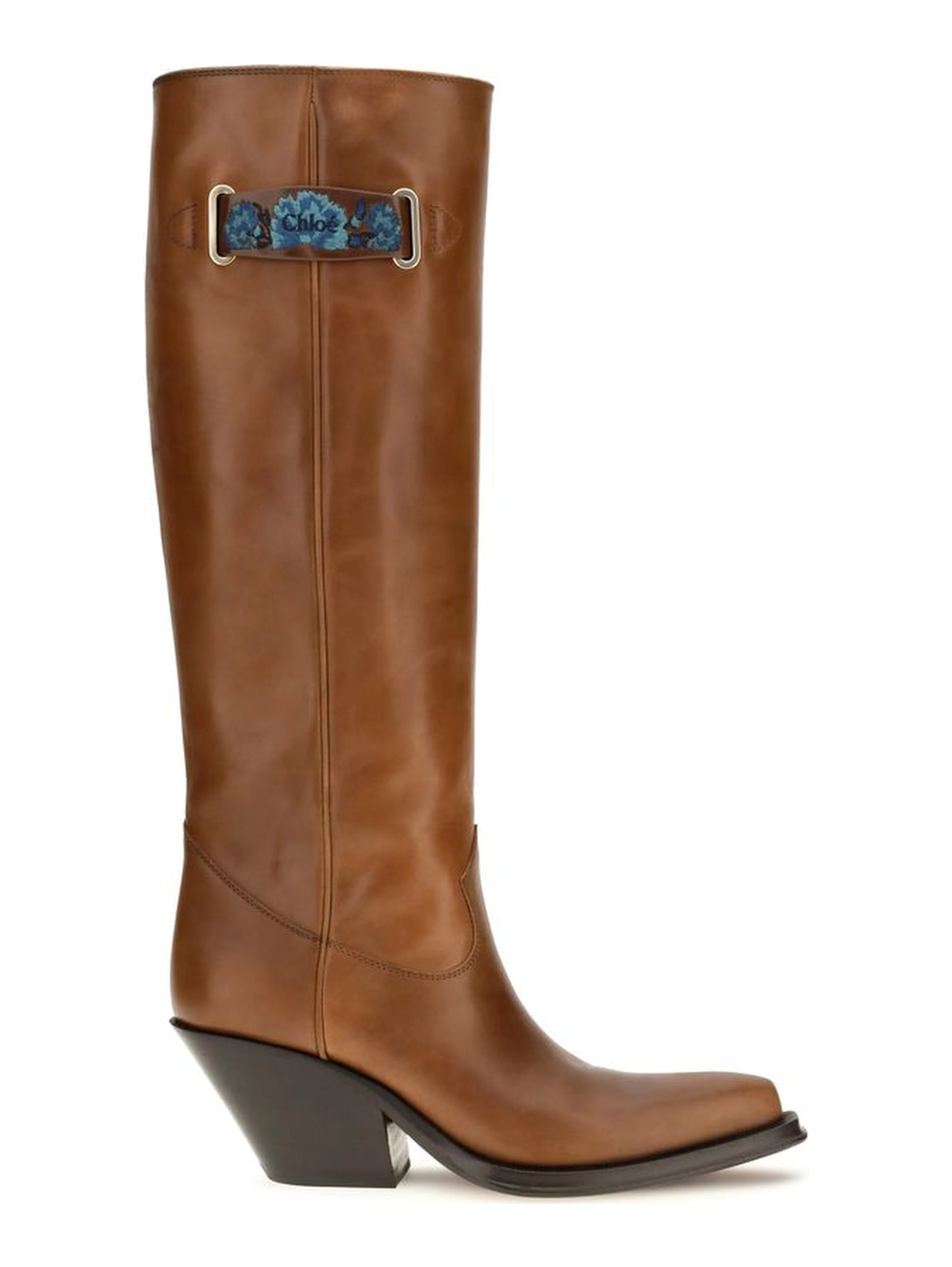 Brown Calf Leather Bos Taurus Over The Knee