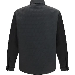 Black Polyester Pattern Shirt
