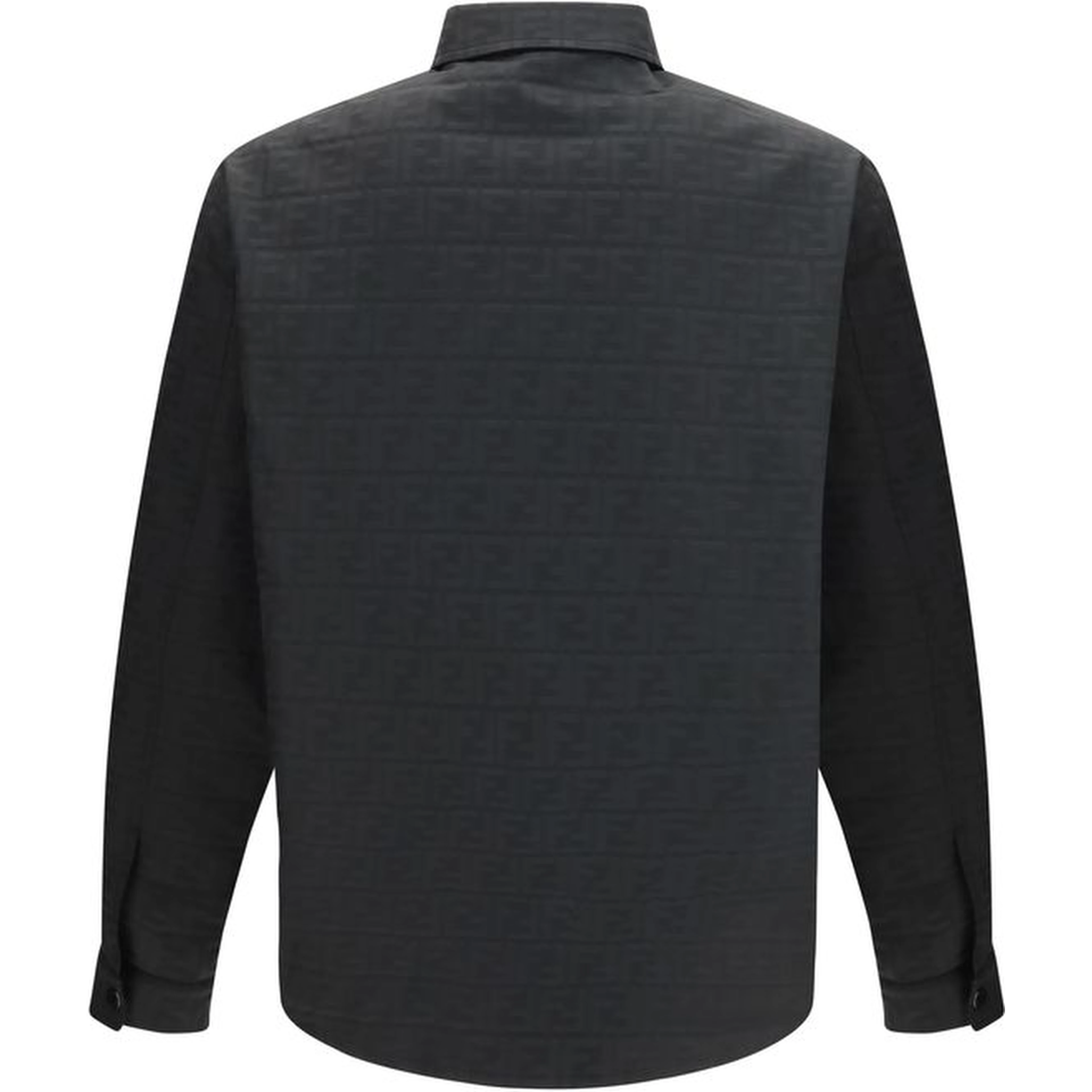Black Polyester Pattern Shirt