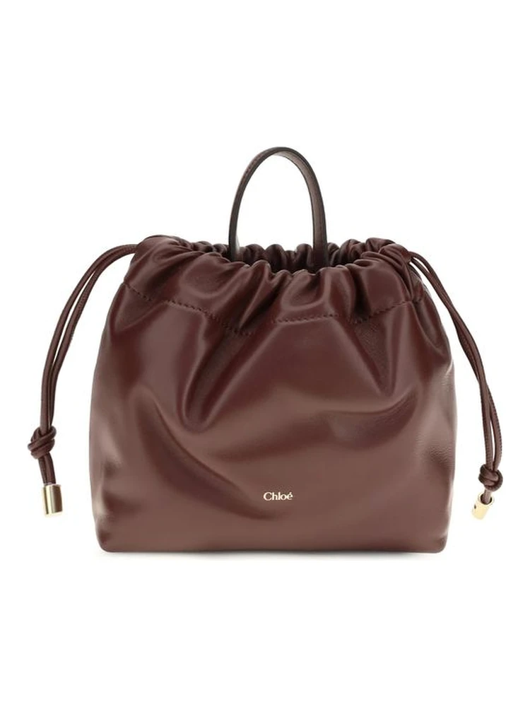 Bordeaux Calf Leather Bos Taurus Shoulder Bag