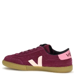 Purple Suede Leather Sneakers