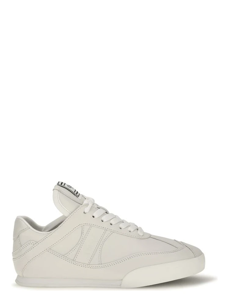 White Calf Leather Bos Taurus Athletic Sneakers