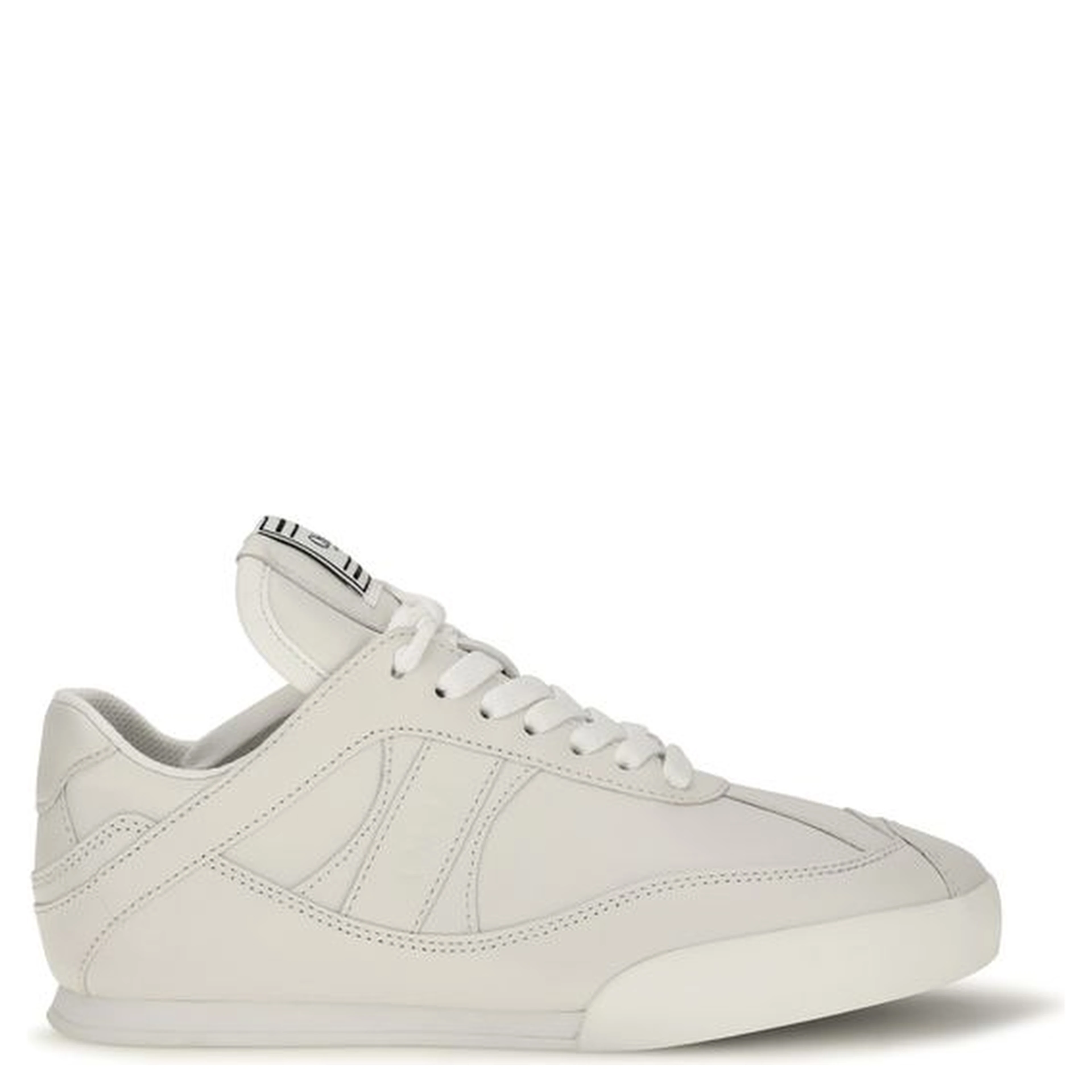 White Calf Leather Bos Taurus Athletic Sneakers